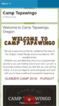 Mobile Screenshot of camp-tapawingo.com